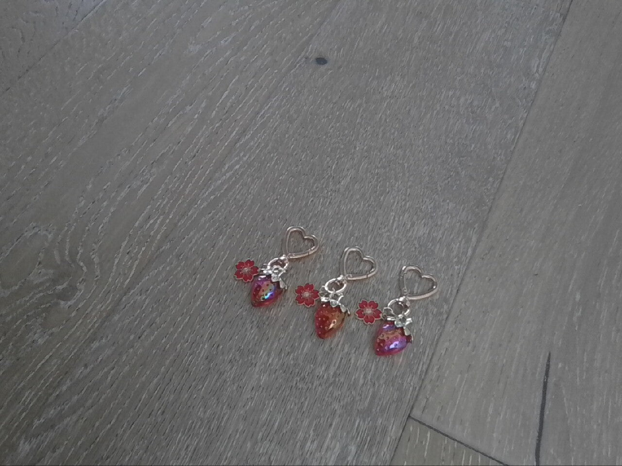 Cute strawberry keychain